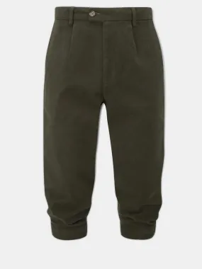 40% OFF ALAN PAINE Southoak Mens Moleskin Breeks - Olive - Size: 42" Waist