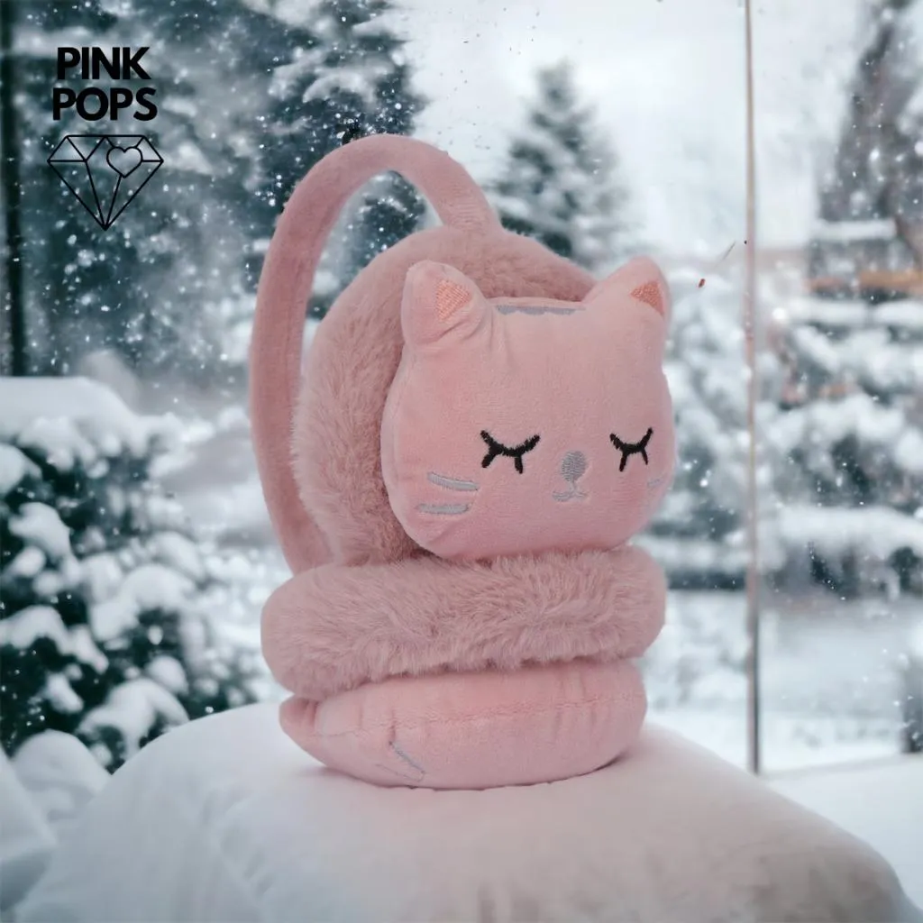 Adorable Sleeping Cat Earmuffs