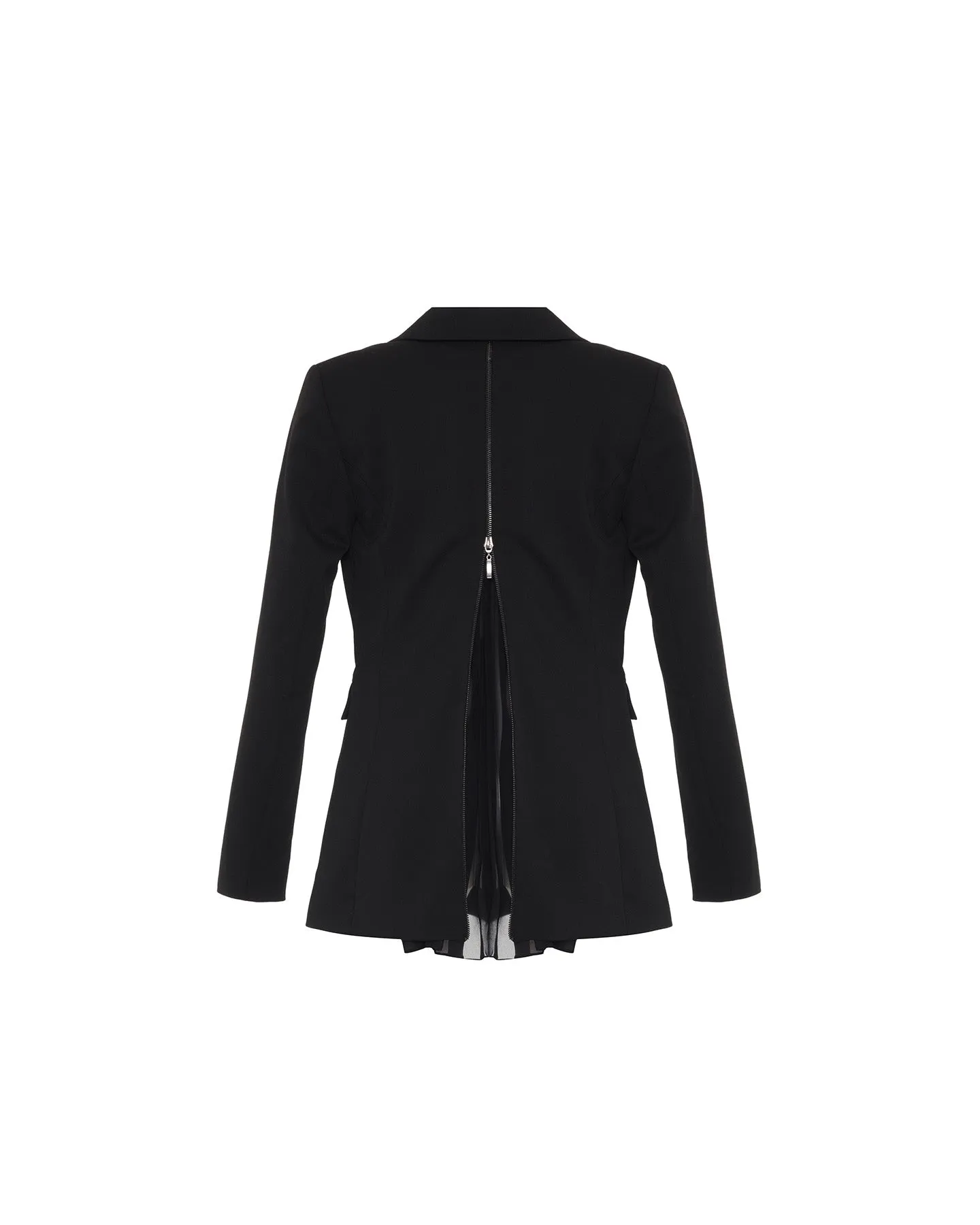 Aphrodite Zip-Pleated Back Jacket