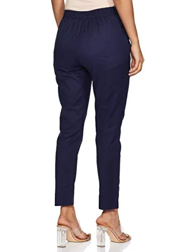 Aurelia Women's Straight Fit Pants (19CRA60015-600450_Blue_Xx-Large)