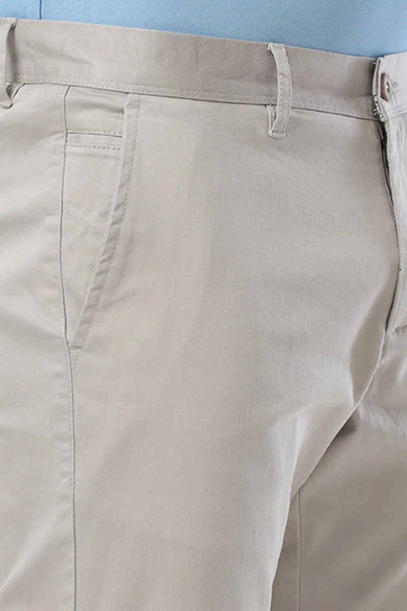 Basic Chino - Light Gray Trouser For Men | Ariser