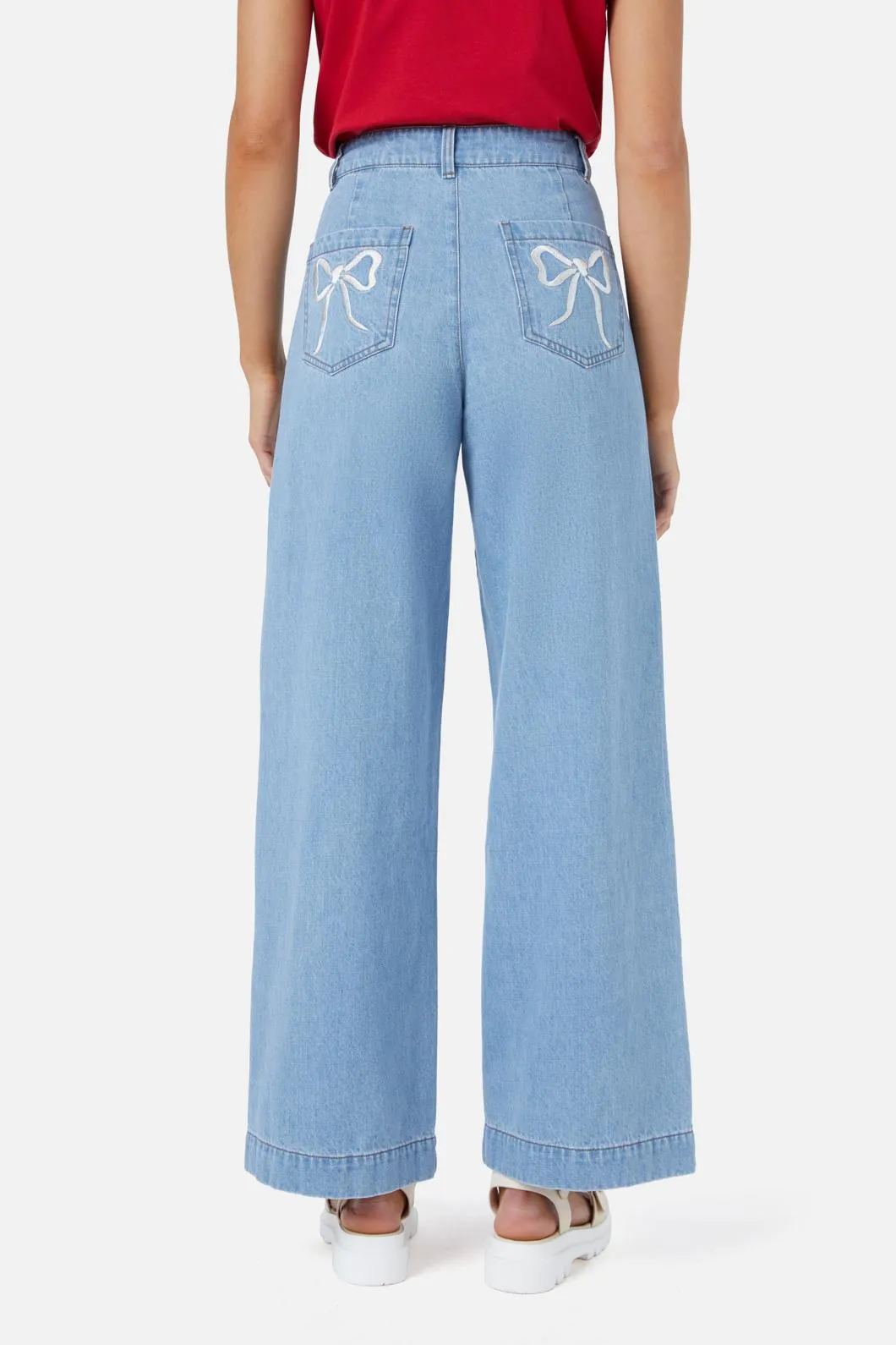 Beautiful Bows Embroidered Jean