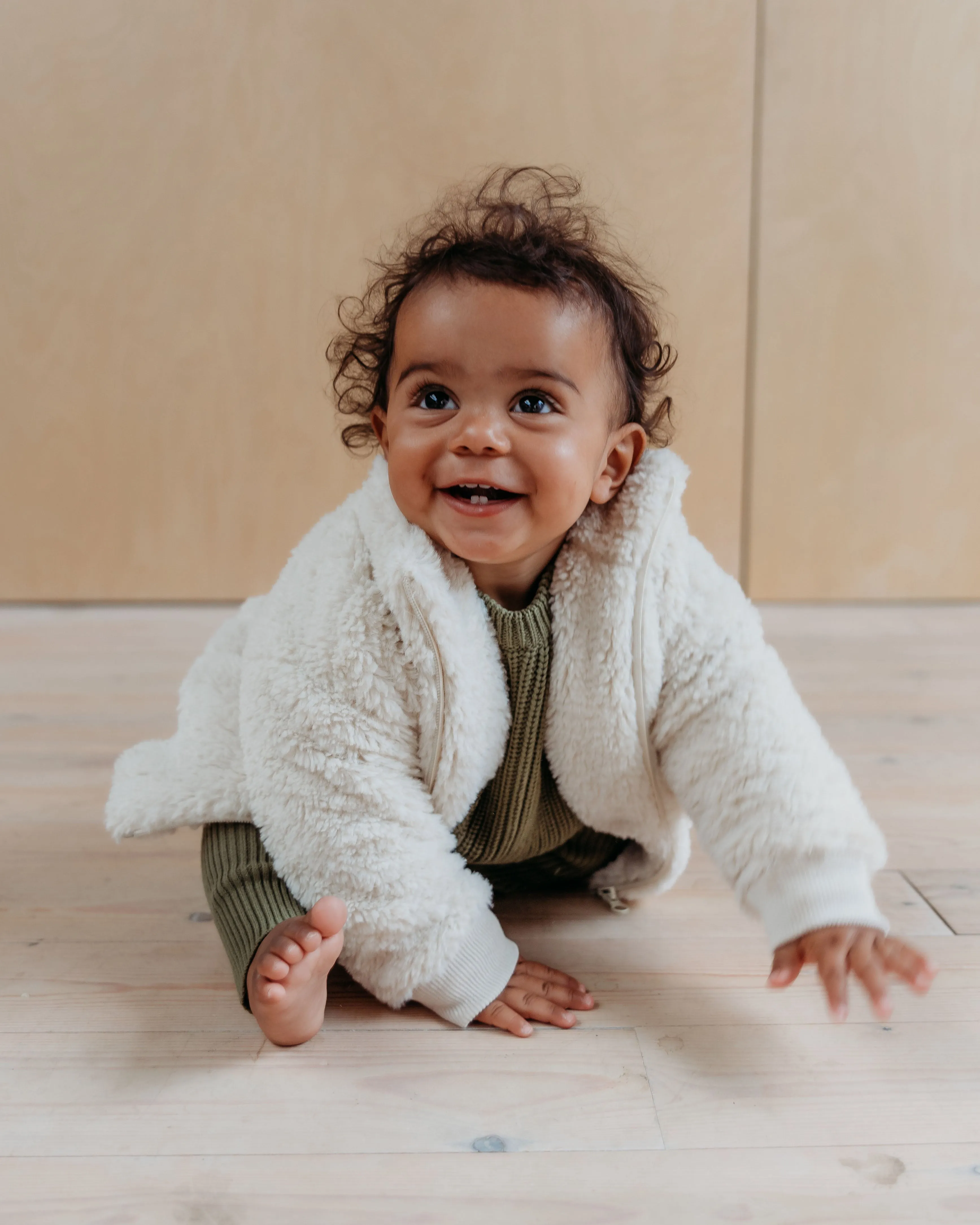 Beige Teddy Coat