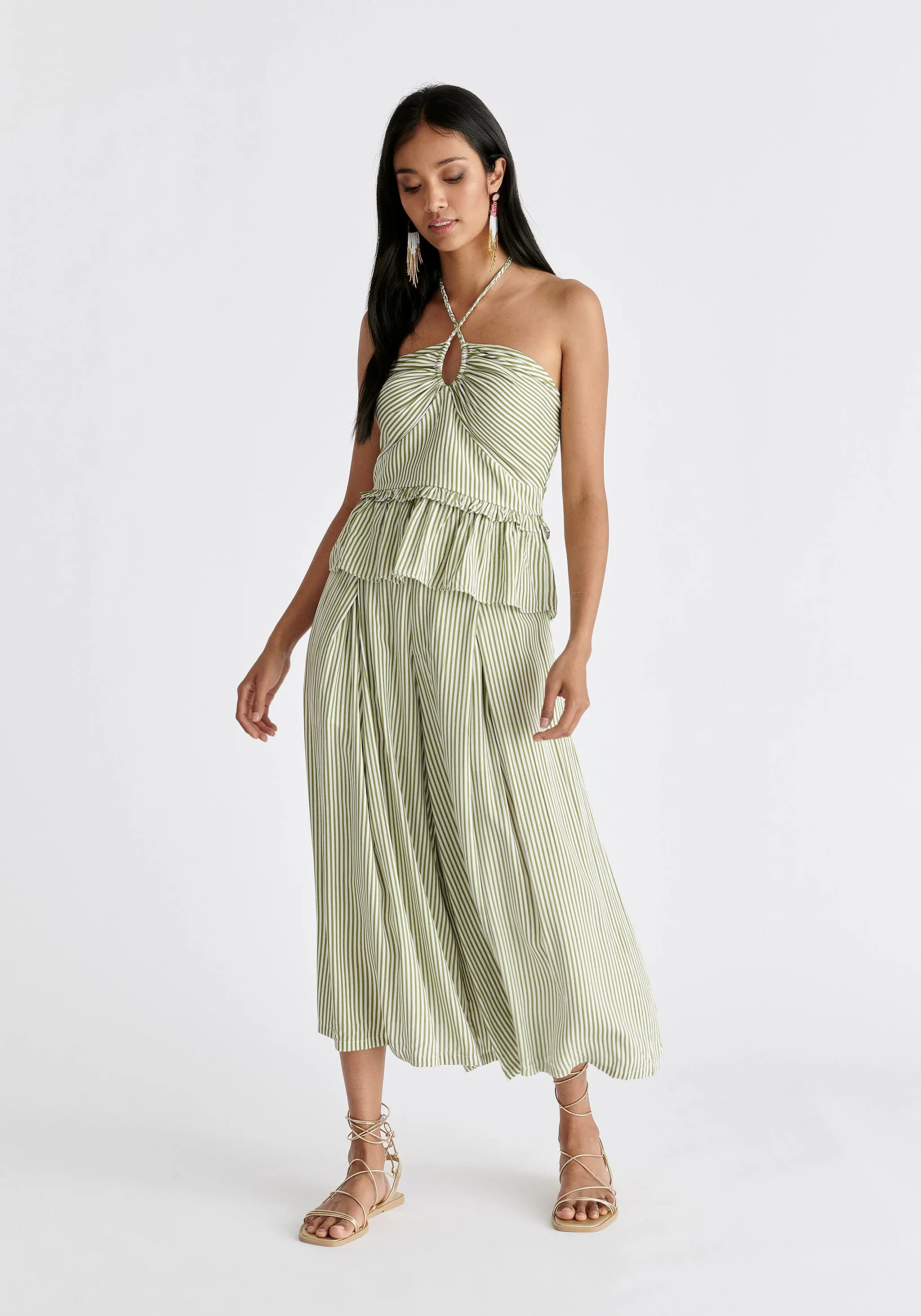 Belted Pleated Culottes