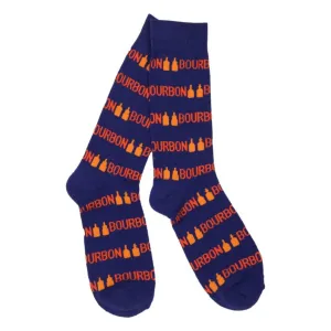 Bourbon Navy Socks