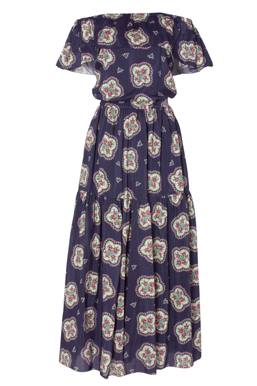 Cha Cha Dress in Navy Mosaic