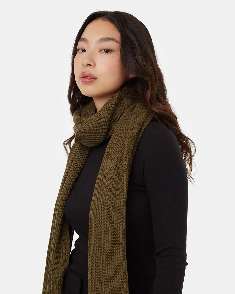 Cotton Ribbed Scarf