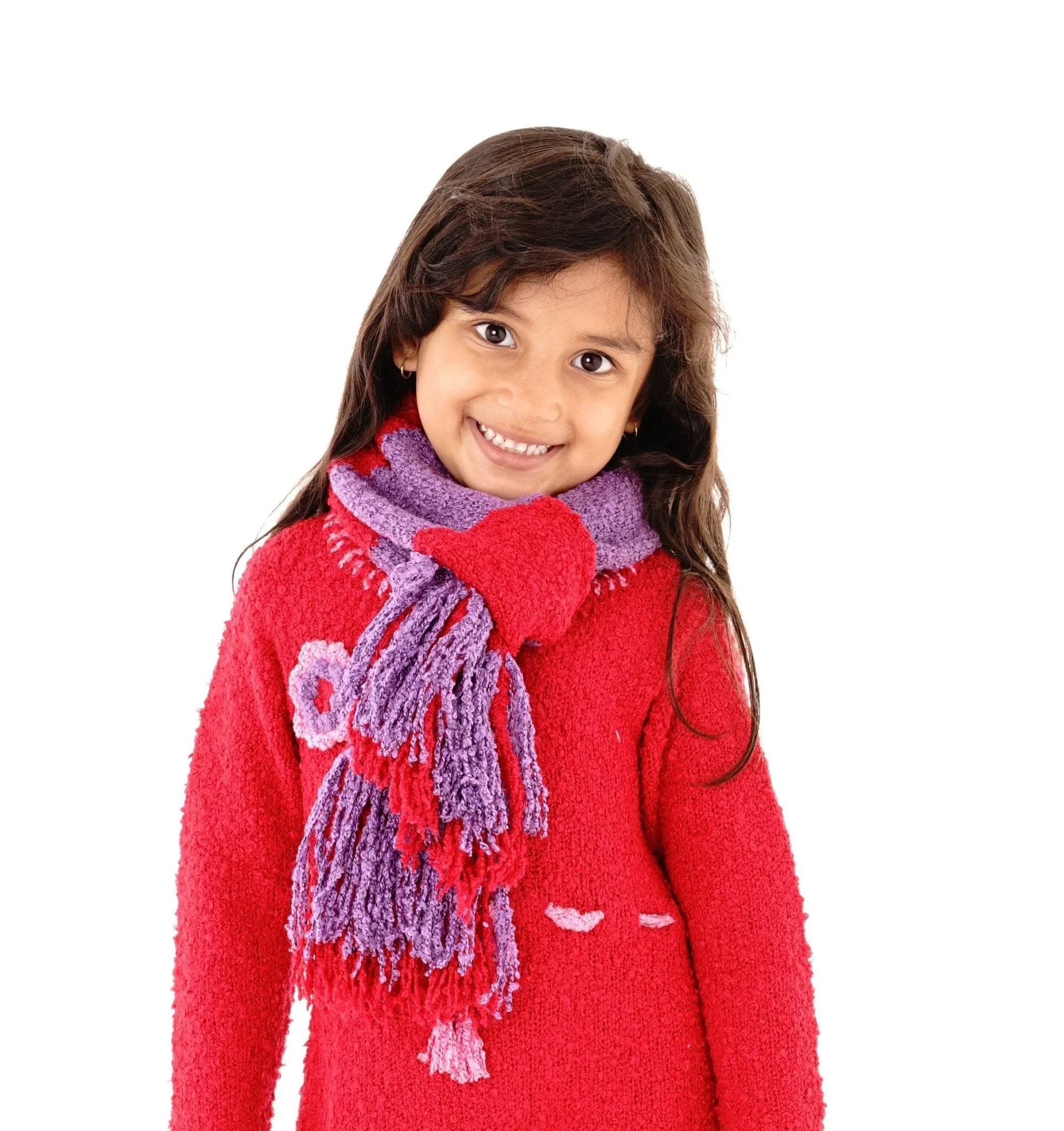 Cozy Striped Scarf for Kids