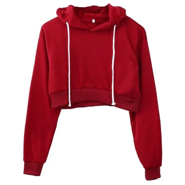 Cropped Hoodie Pullover