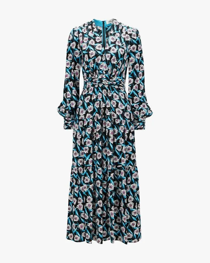 DVF Gil Floral Print Dress