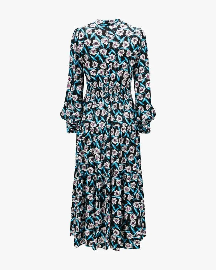 DVF Gil Floral Print Dress