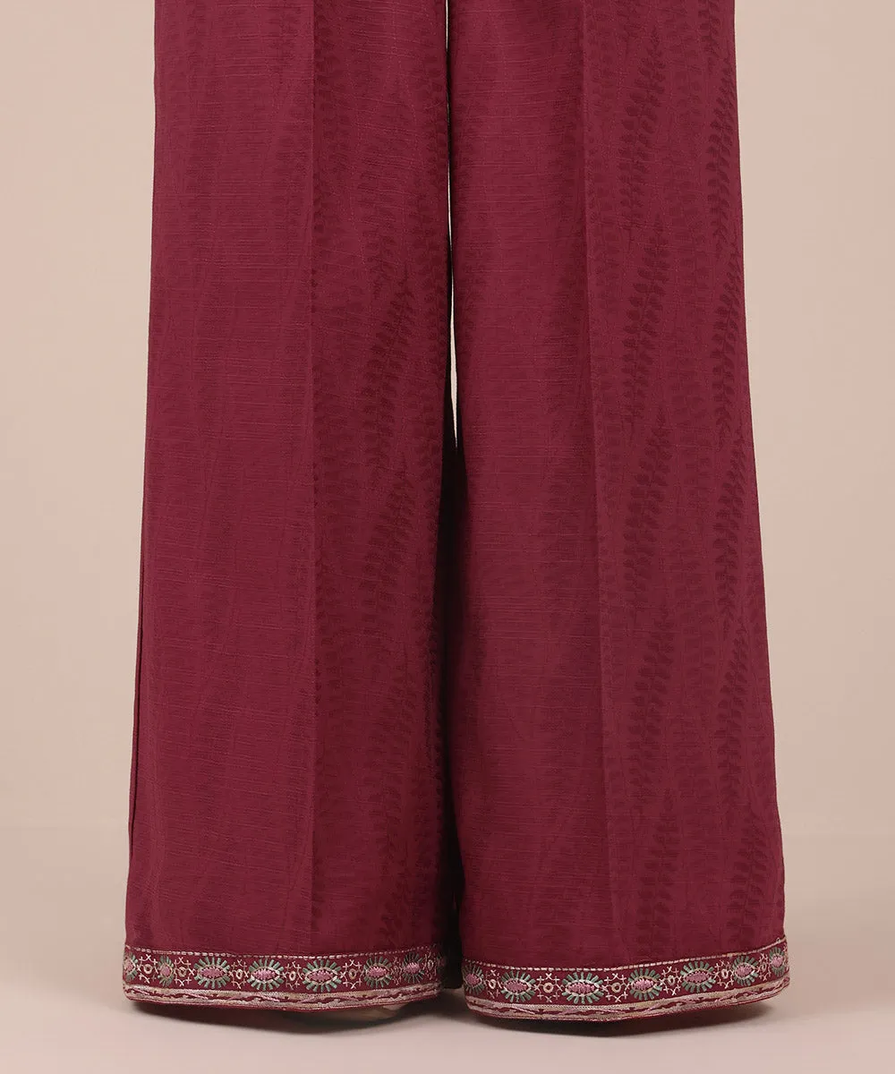 Embroidered Cotton Jacquard Culottes