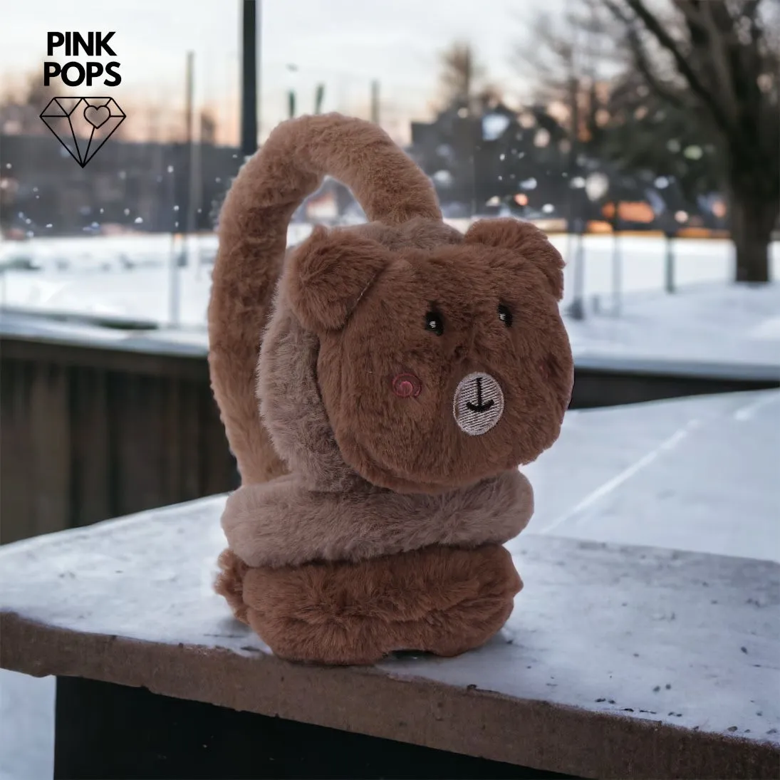 Endearing Bear Plush Earmuffs