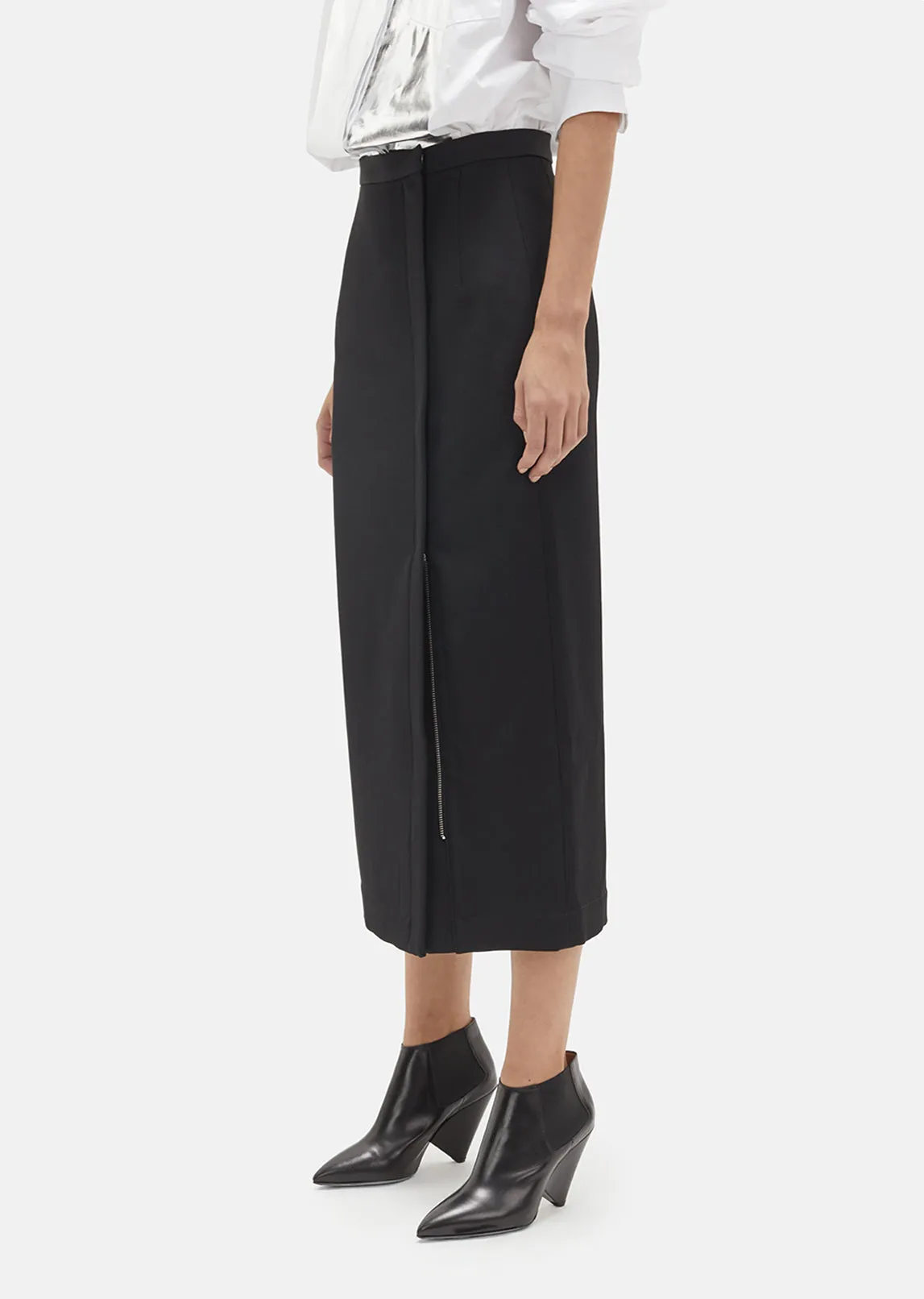 Grain De Poudre Wool Skirt