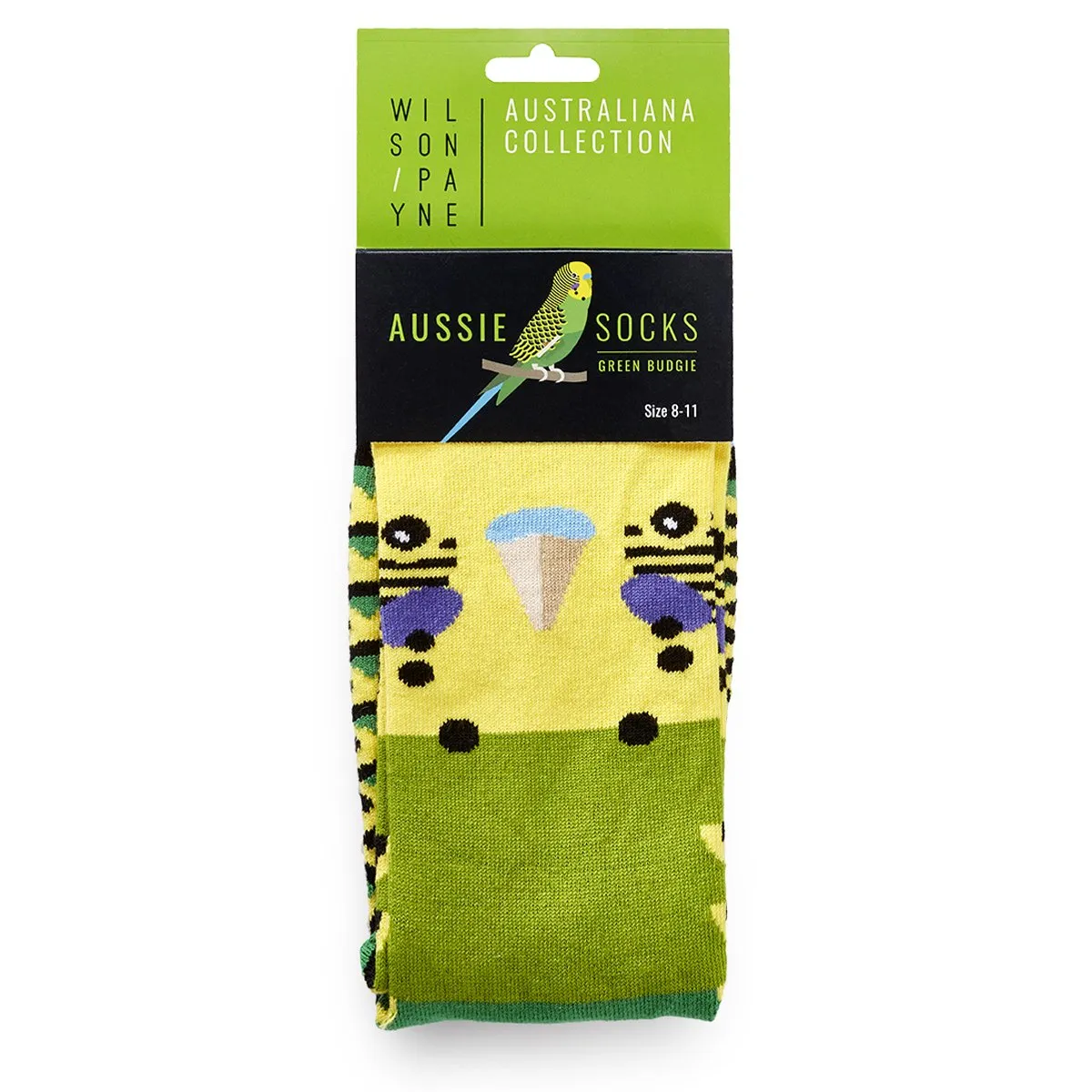 Green Budgie Socks