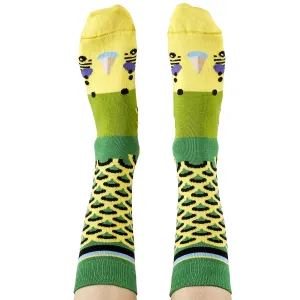 Green Budgie Socks