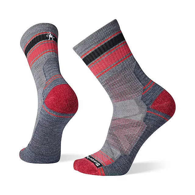 Hike Light Cushion Striped Mid Crew Socks