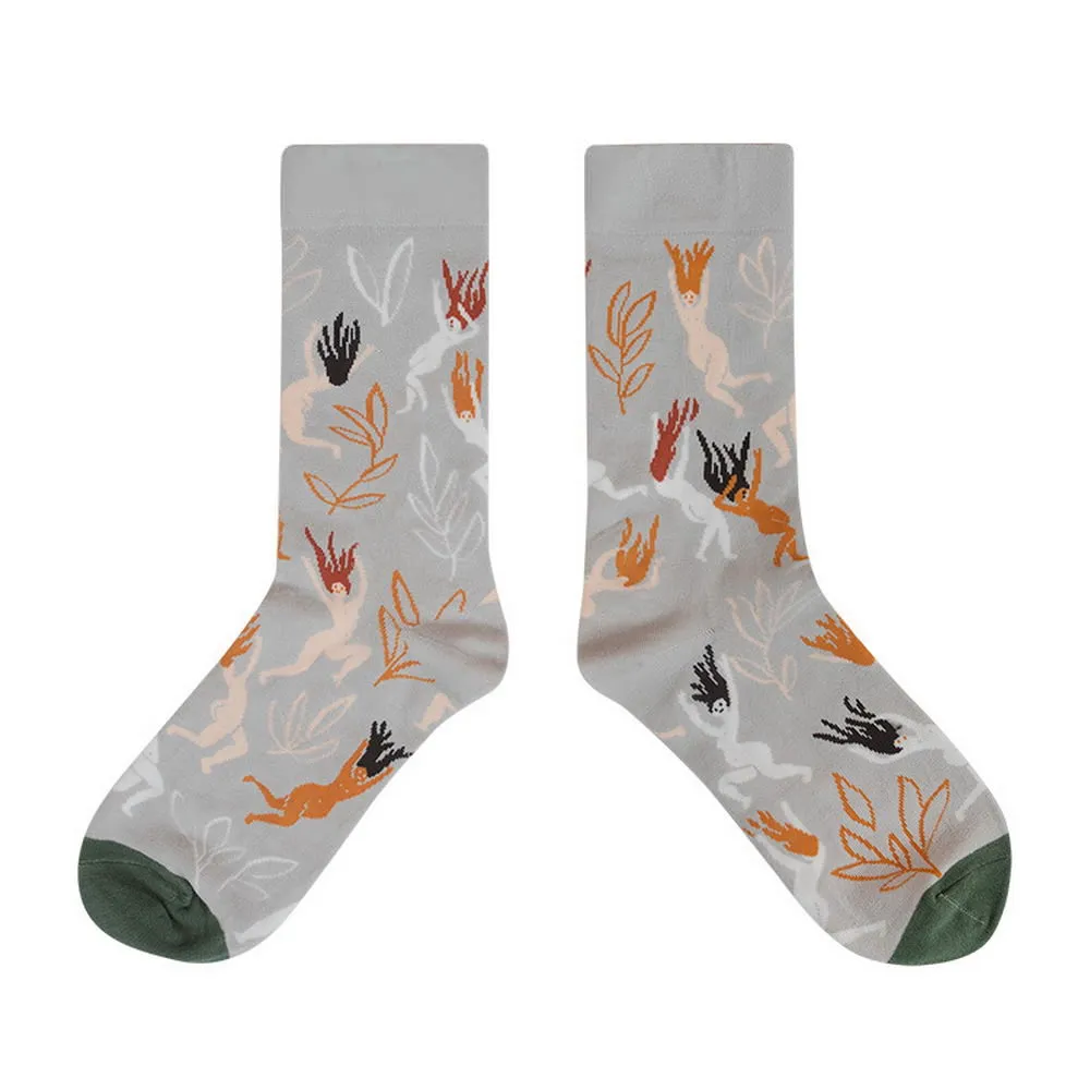 Himiyako Novelty Socks w/ Abstract Patterns BMH901