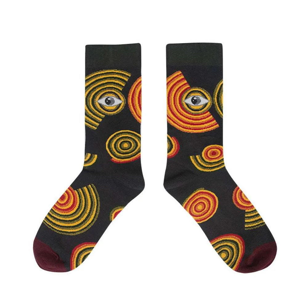 Himiyako Novelty Socks w/ Abstract Patterns BMH901