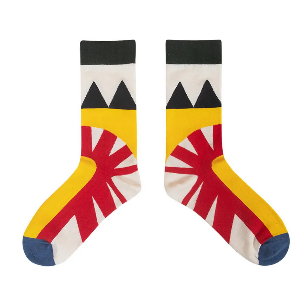 Himiyako Novelty Socks w/ Abstract Patterns BMH901