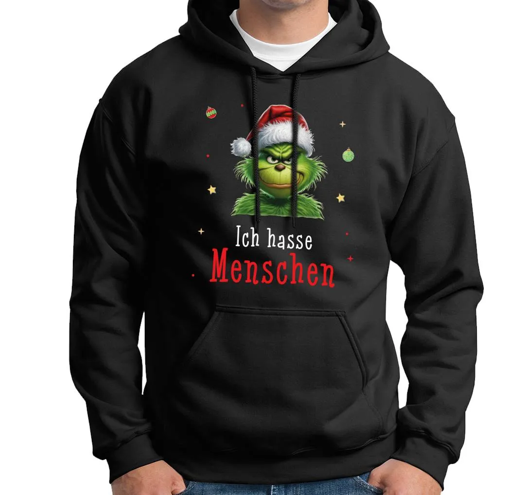 Hoodie - Grinch - Ich hasse Menschen (CS)