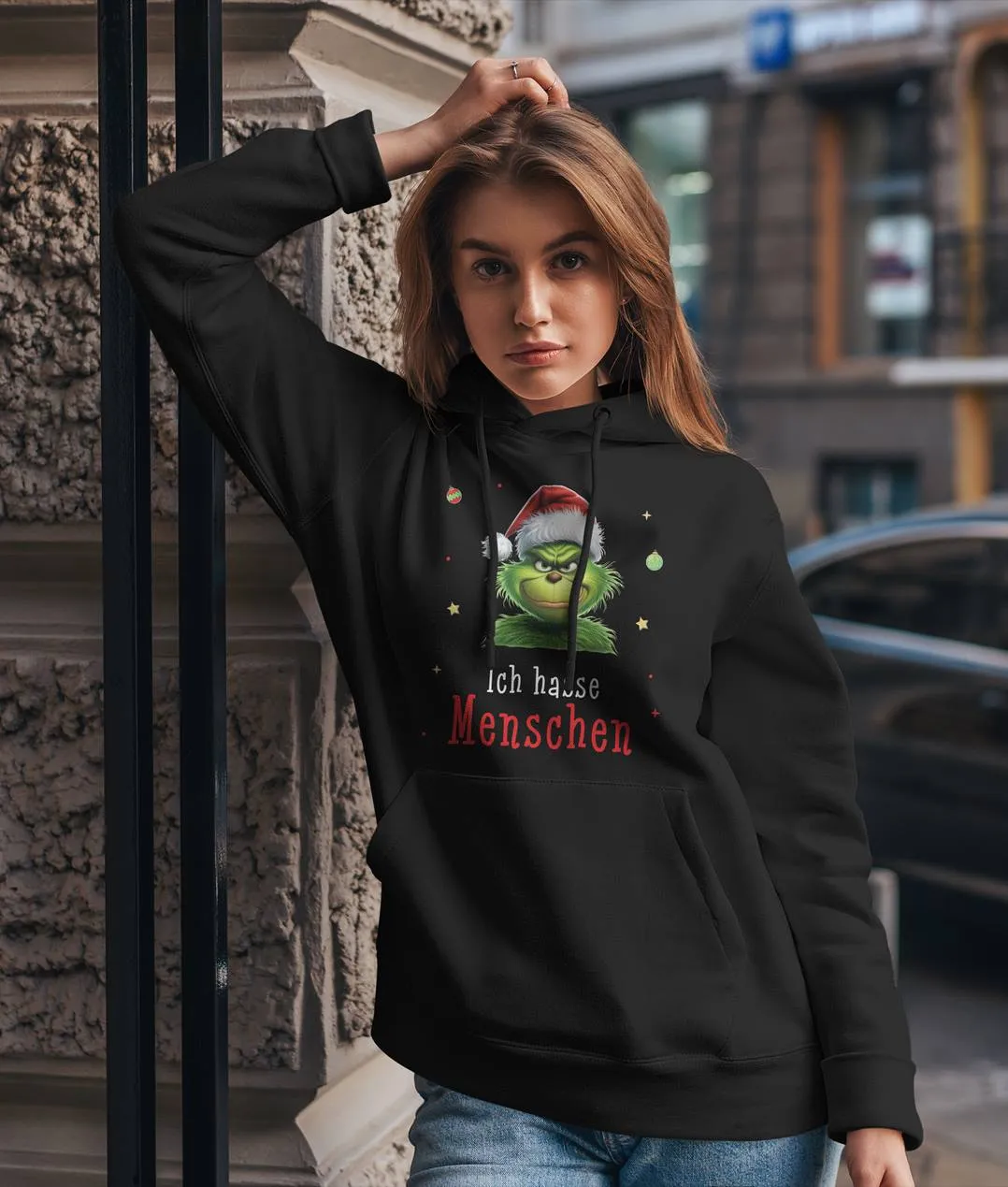 Hoodie - Grinch - Ich hasse Menschen (CS)