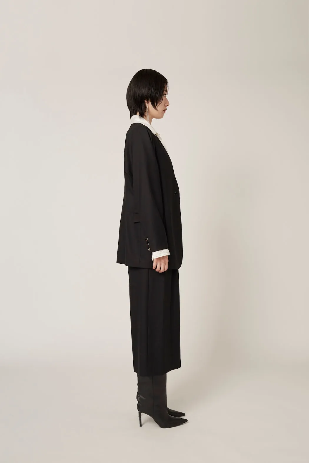 Ivy wool culottes (Black)