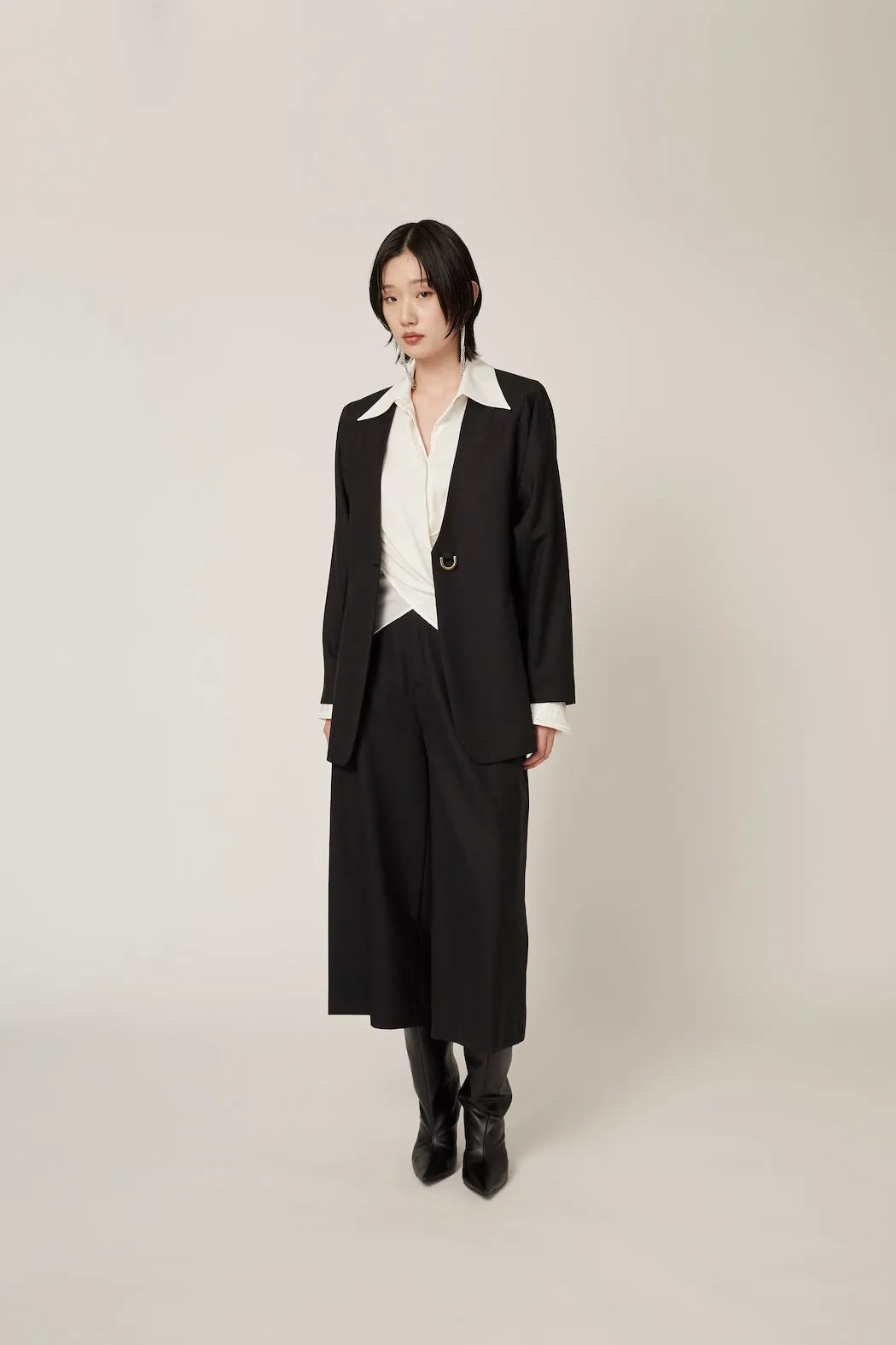 Ivy wool culottes (Black)