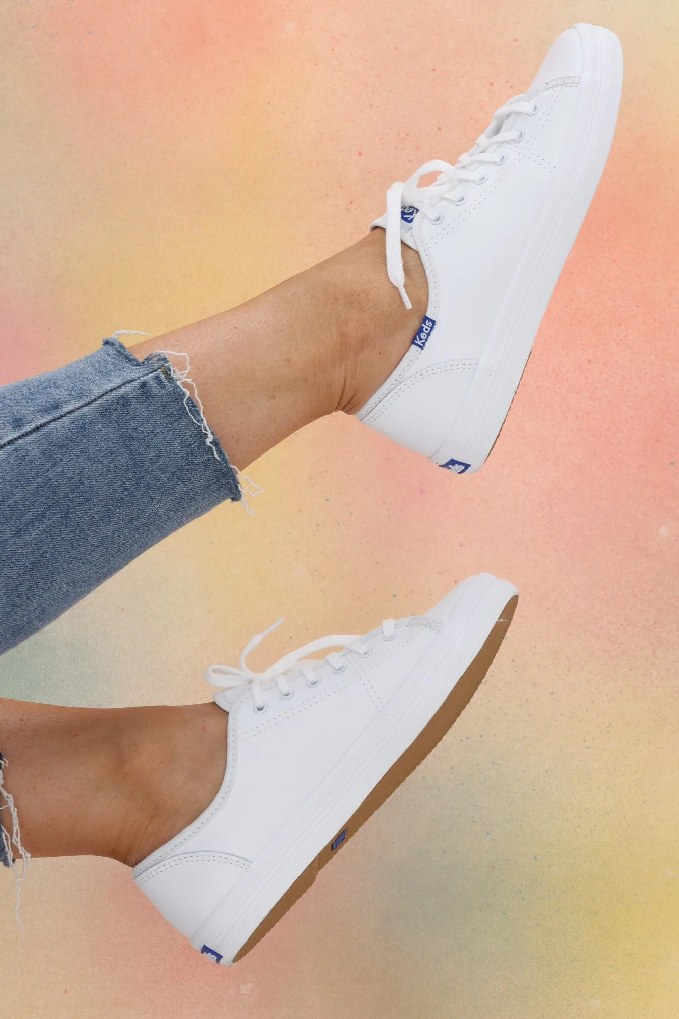 Keds Kickstart Retro Court Leather Sneaker White