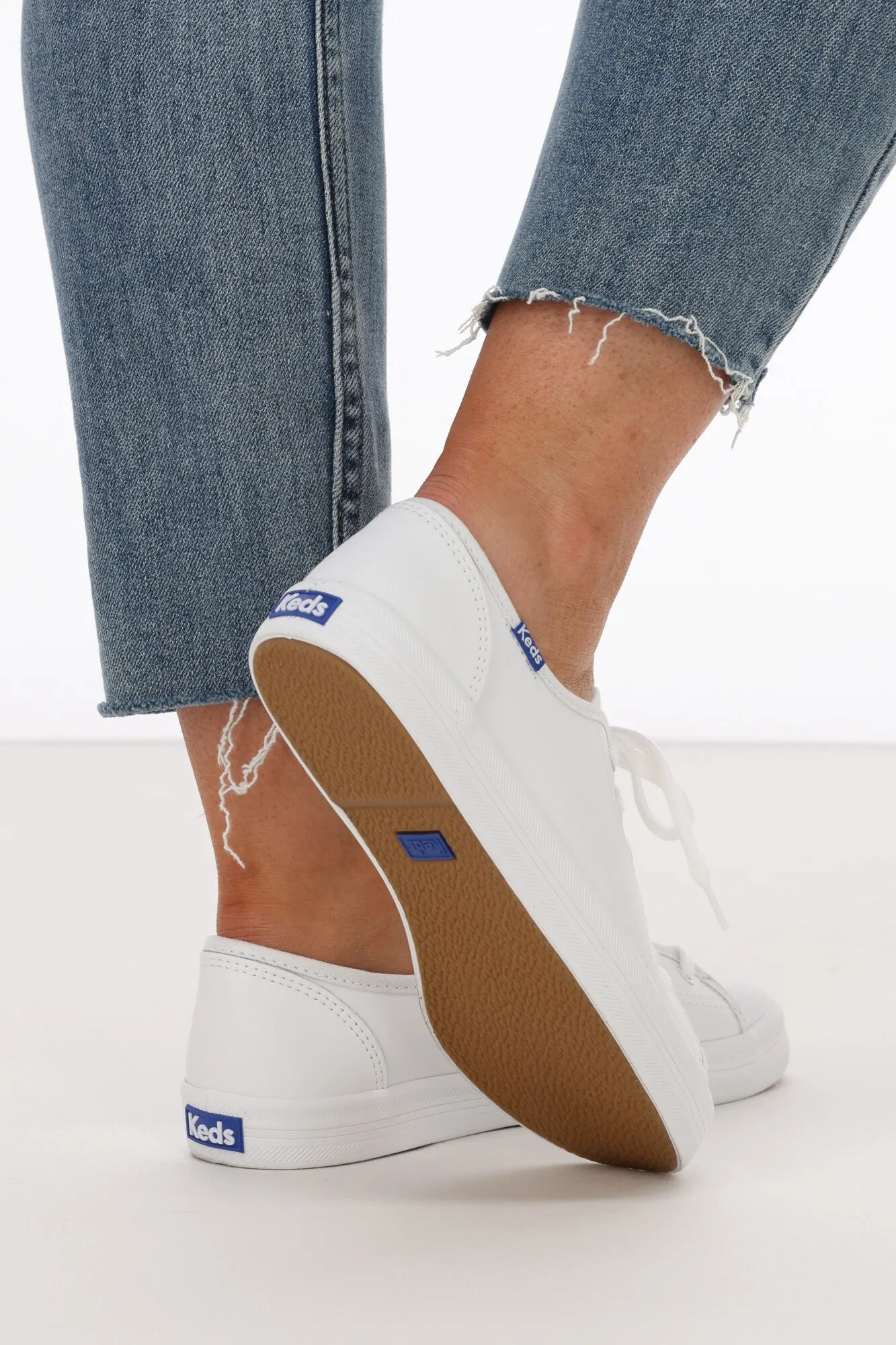 Keds Kickstart Retro Court Leather Sneaker White