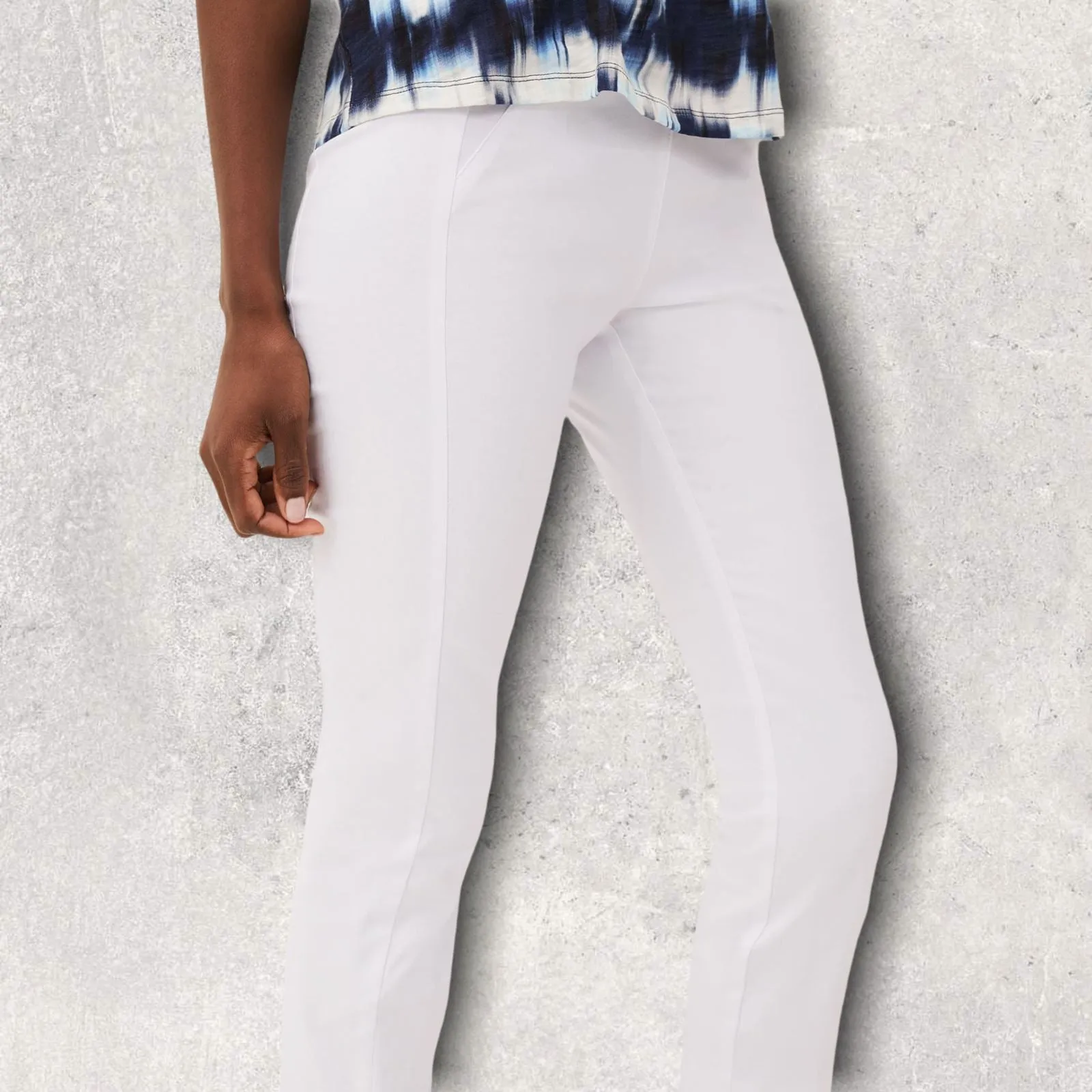 Libra White Cotton Summer Cropped Trousers UK 10 US 6 EU 38  RRP £89.95 BNWT