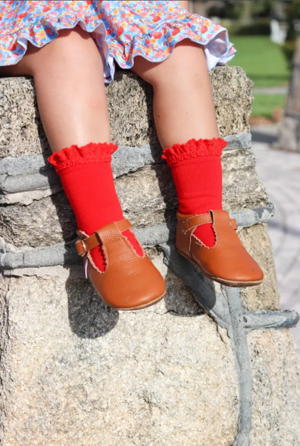 Little Stocking Co  | Laced Midi Socks 3 Pack ~ Picnic