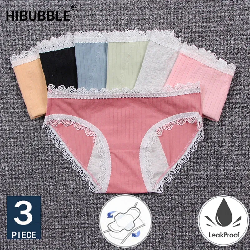 Lot 3 Culottes Menstruelles Modèle Miss pour Ados - Flux Légers