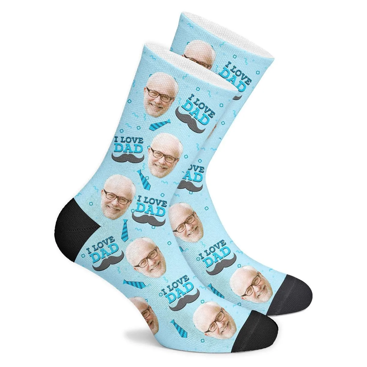 Love Dad Custom Face Socks