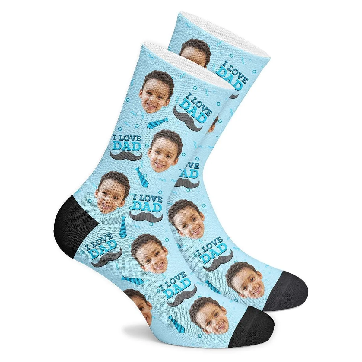 Love Dad Custom Face Socks