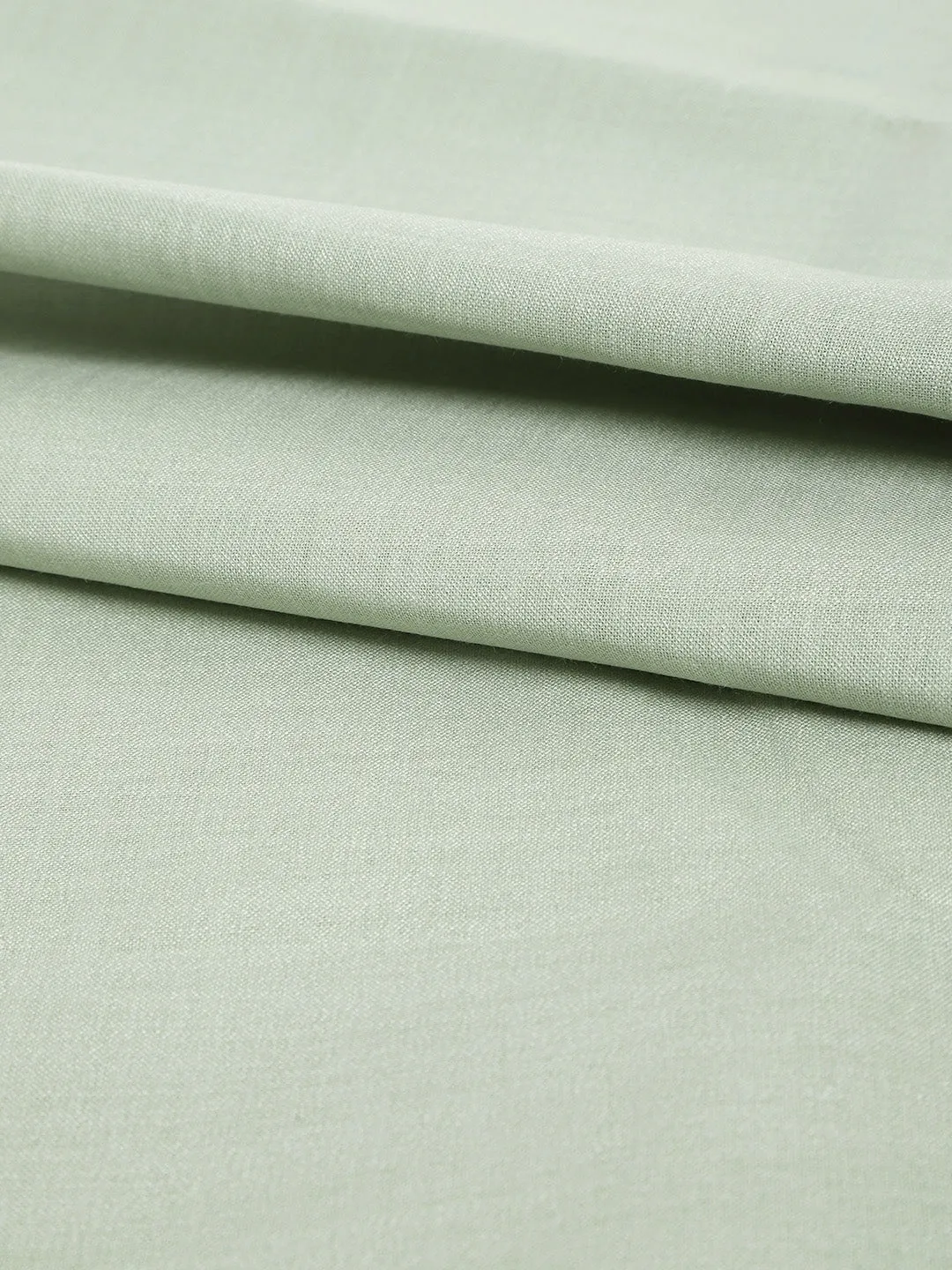 Men's Cotton Unstitched Shirt Fabric Pistachio Green 2 Metres - Sojanya