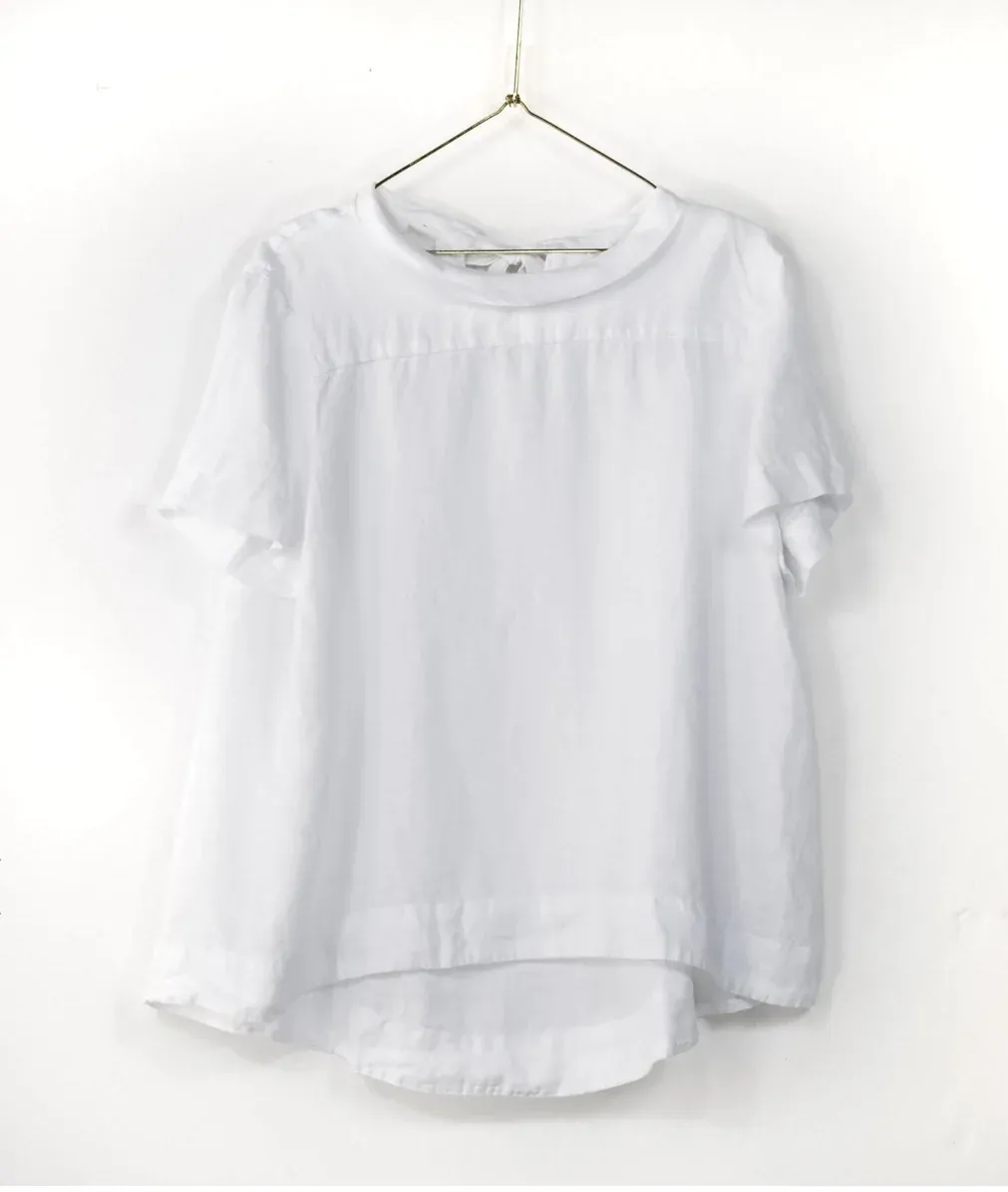 Montaigne Linen Swing Top - White