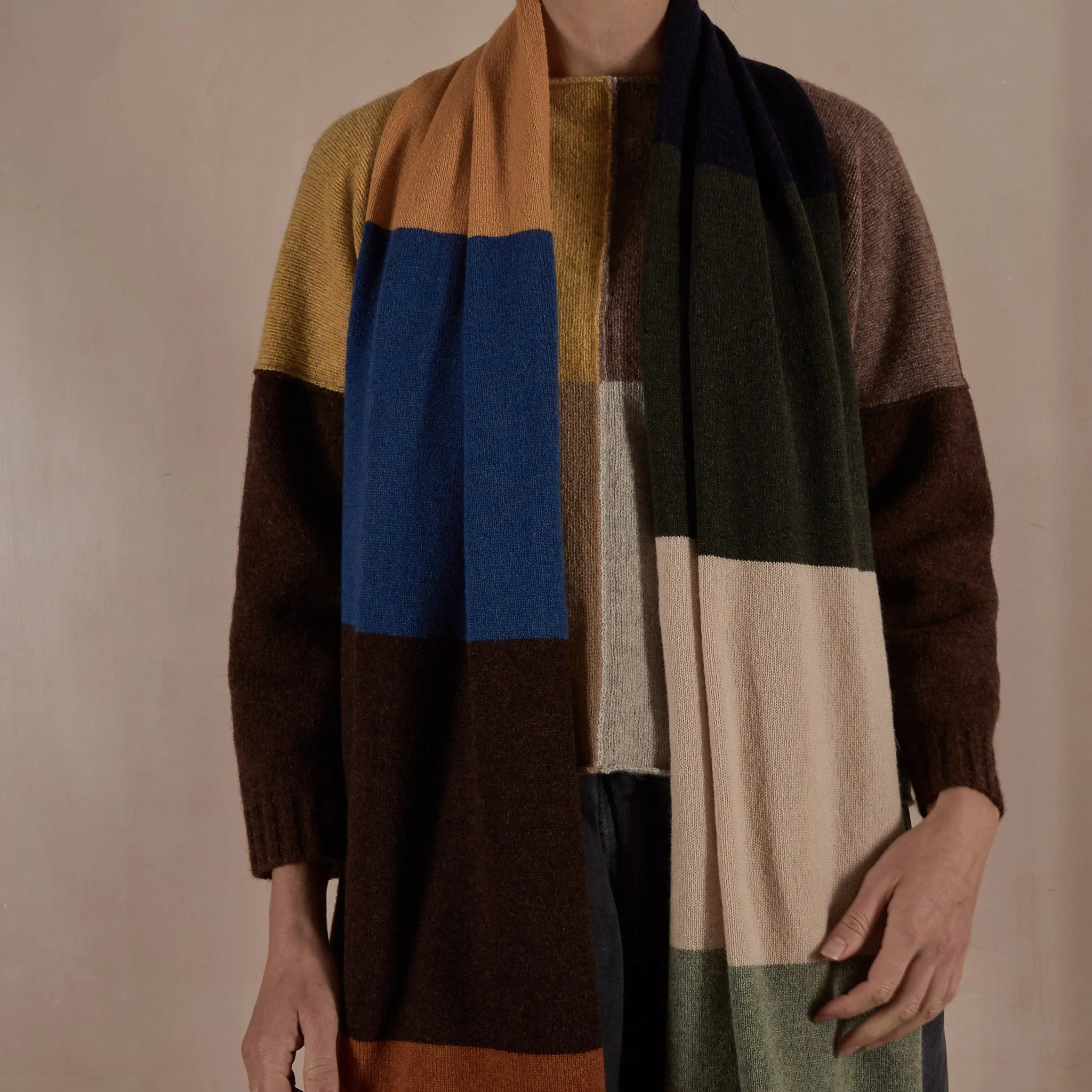 Oversized Scarf | Multi Stripe