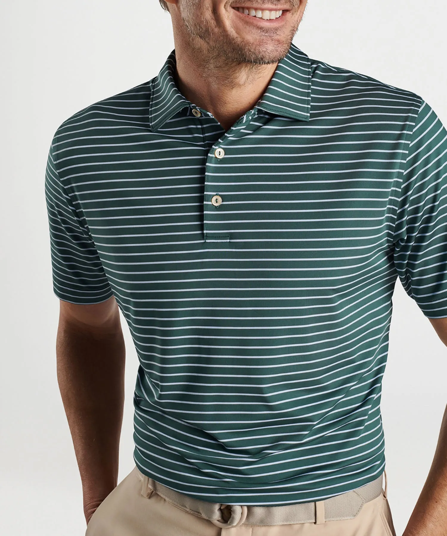 Peter Millar Drum Stripe Polo Shirt