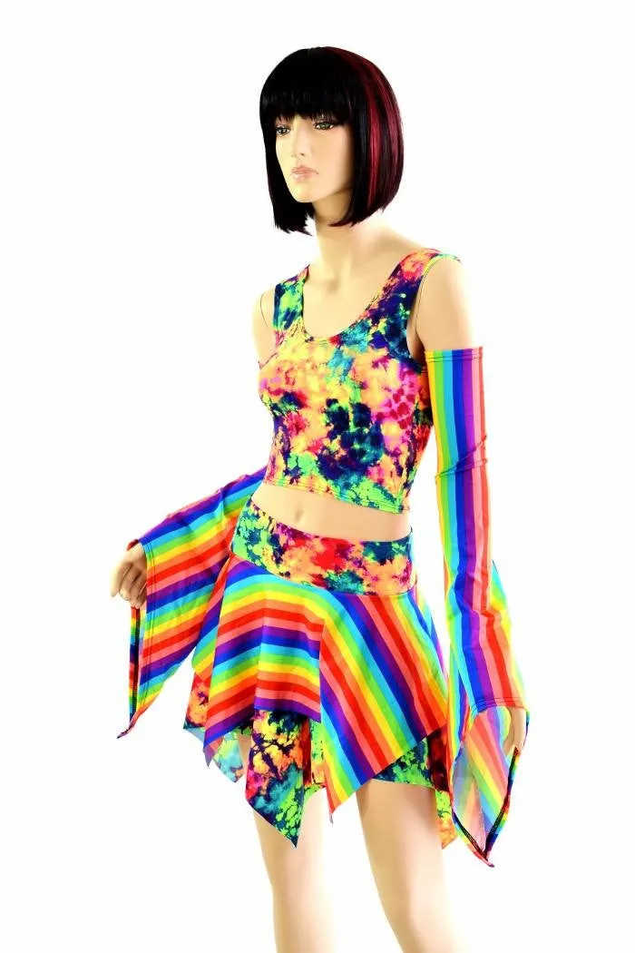 Pixie Day-Tripper Set in Rainbow & Acid Splash