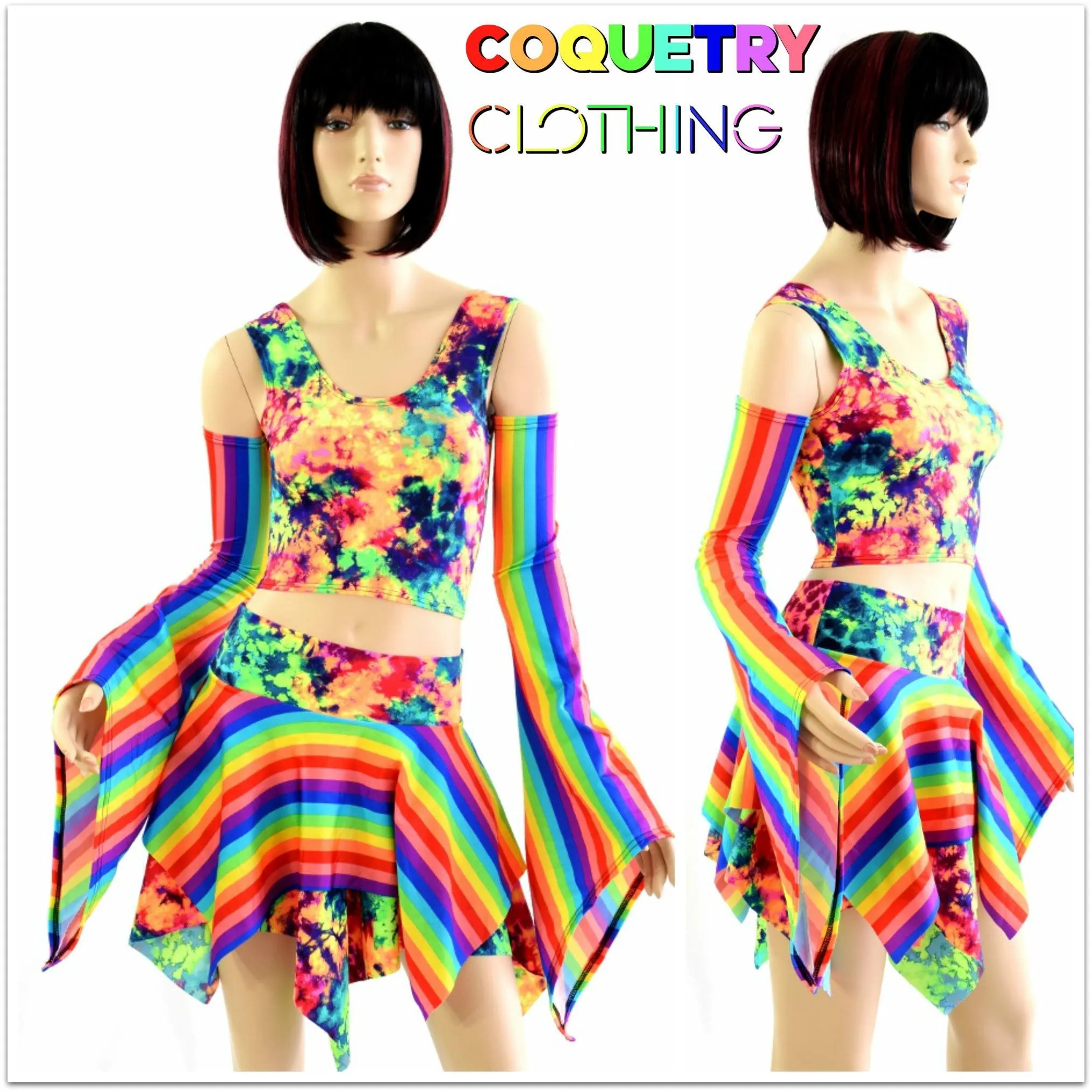 Pixie Day-Tripper Set in Rainbow & Acid Splash