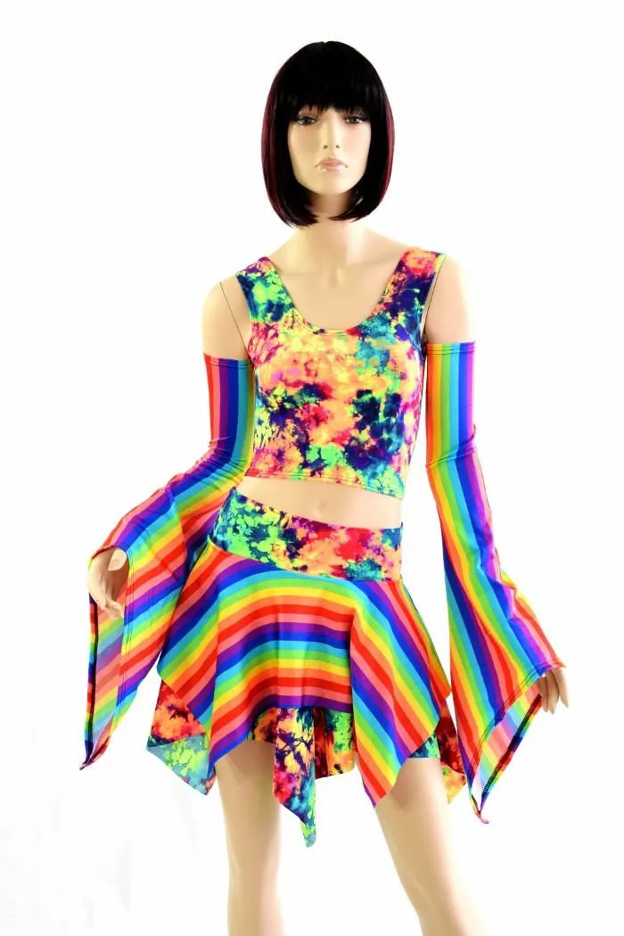 Pixie Day-Tripper Set in Rainbow & Acid Splash