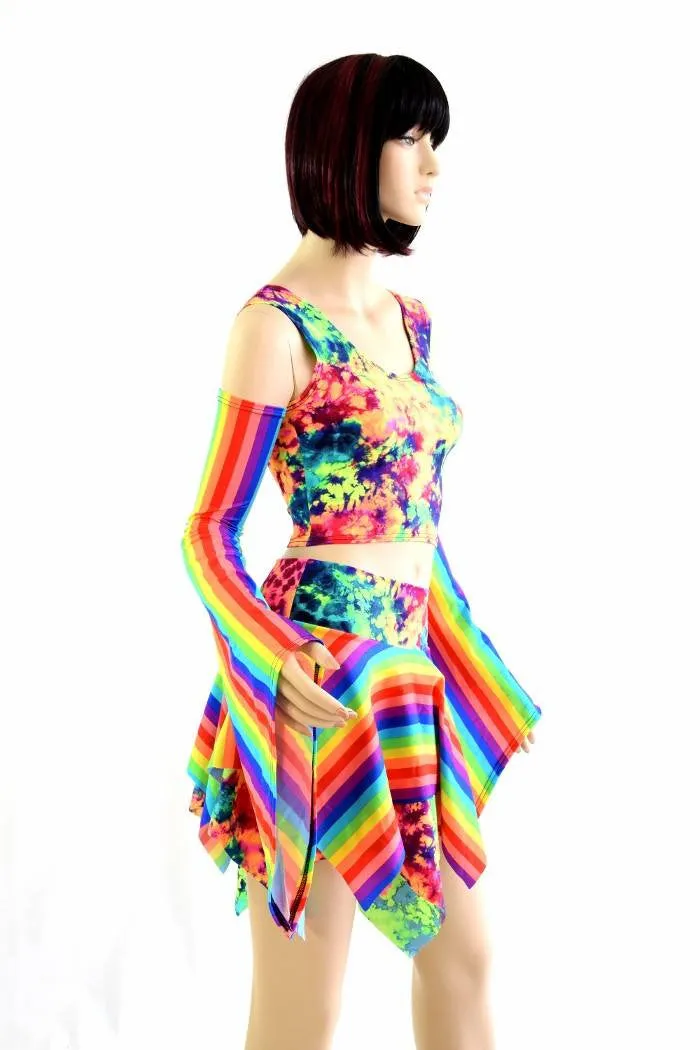 Pixie Day-Tripper Set in Rainbow & Acid Splash