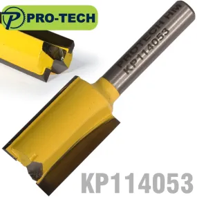 PRO-TECH STRAIGHT BIT 5/8'(15.9MM) X 1'(25.4MM) CUT 2 FLUTE WITH BOTTOM CUT 1/4 KP114053