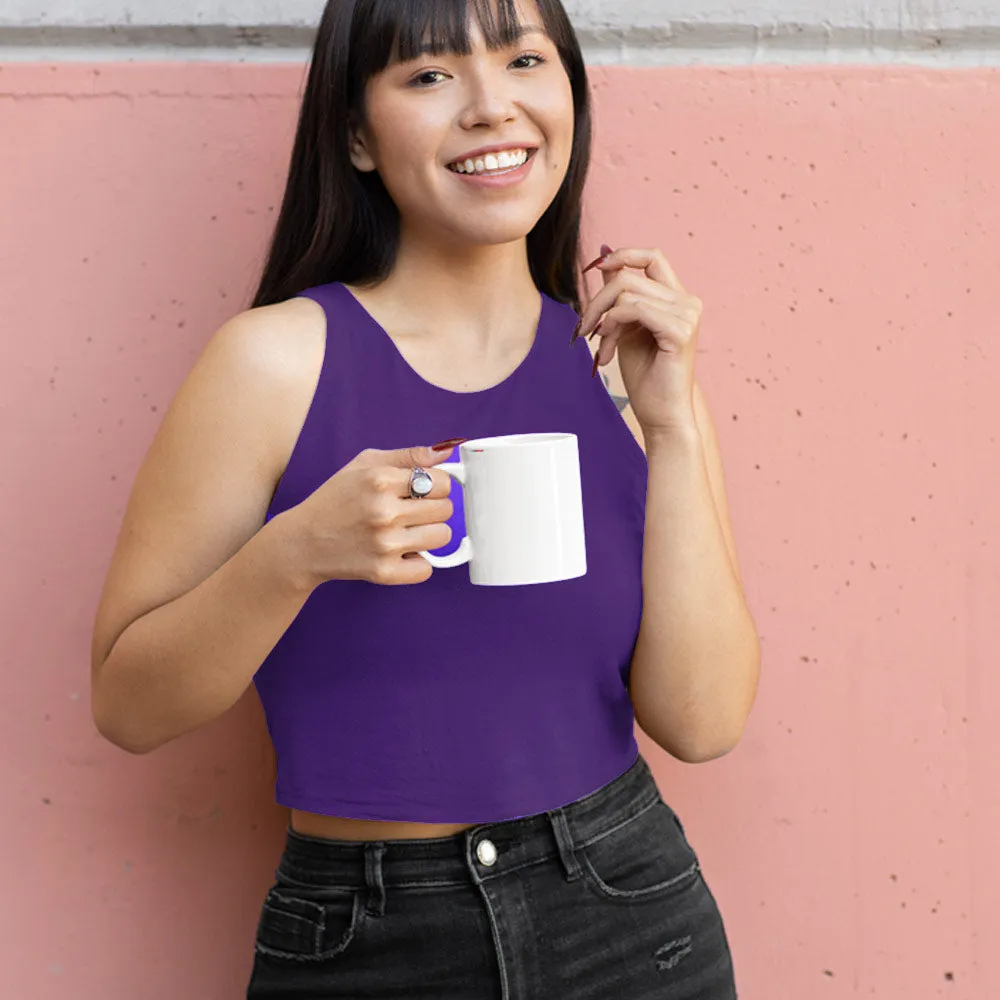 Purple Crop Tank Top