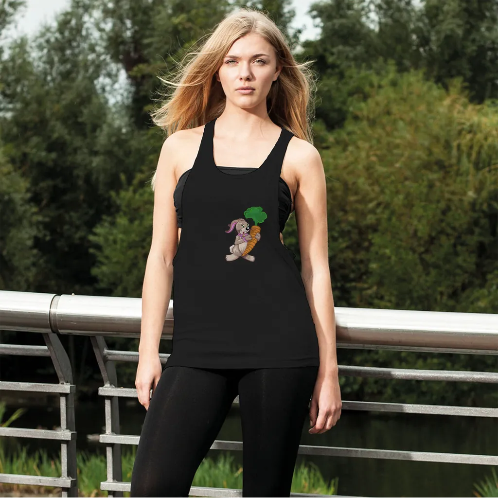 RabbitwithCarrot Women's Loose Racerback Tank Top