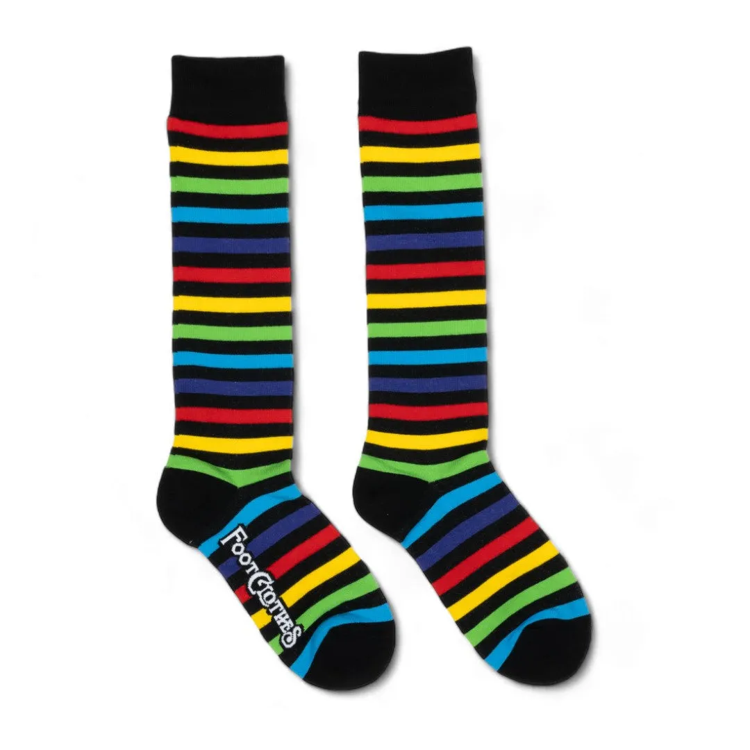 Radiant Rainbow Stripes Unisex Knee Socks