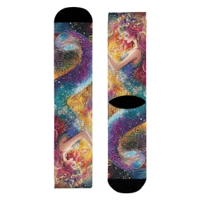 Rainbow Mermaid Dreams: Vibrant Fantasy Socks