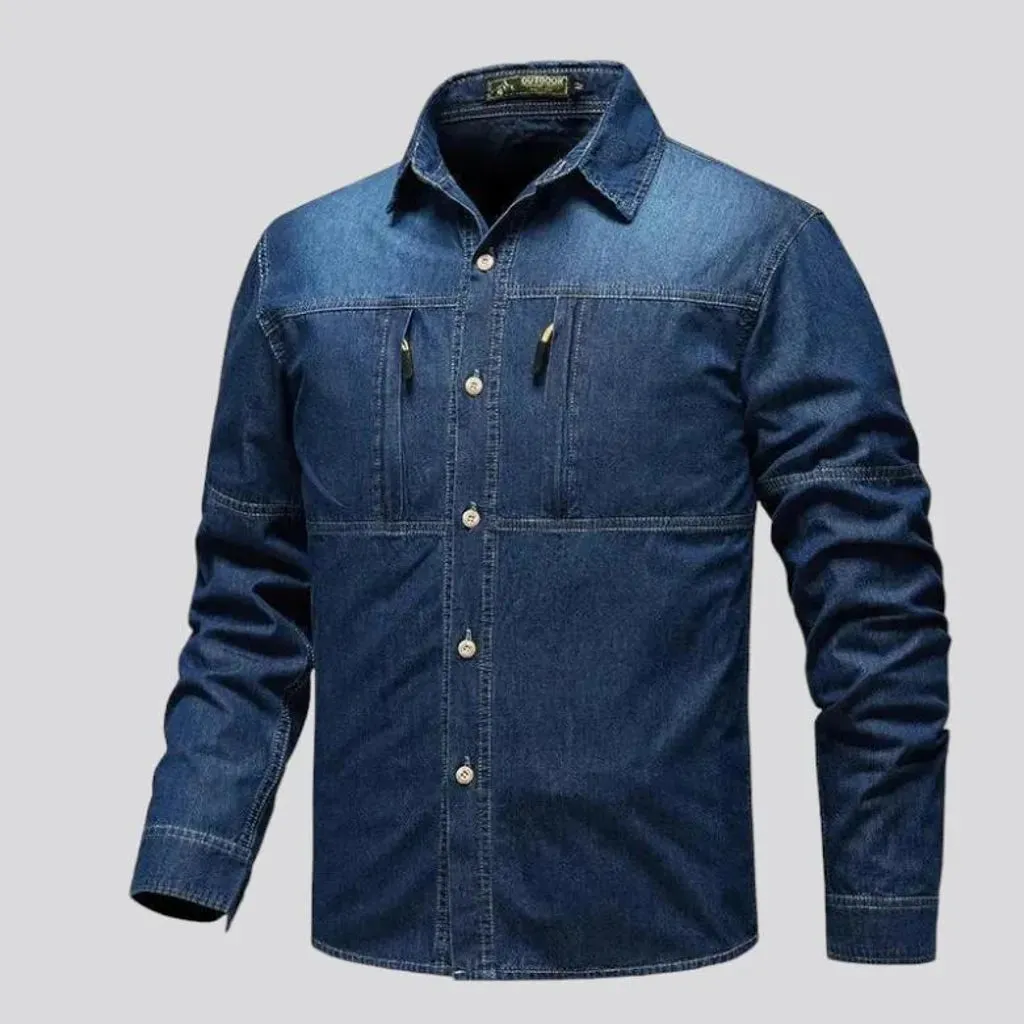 Regular work men's jean jacket