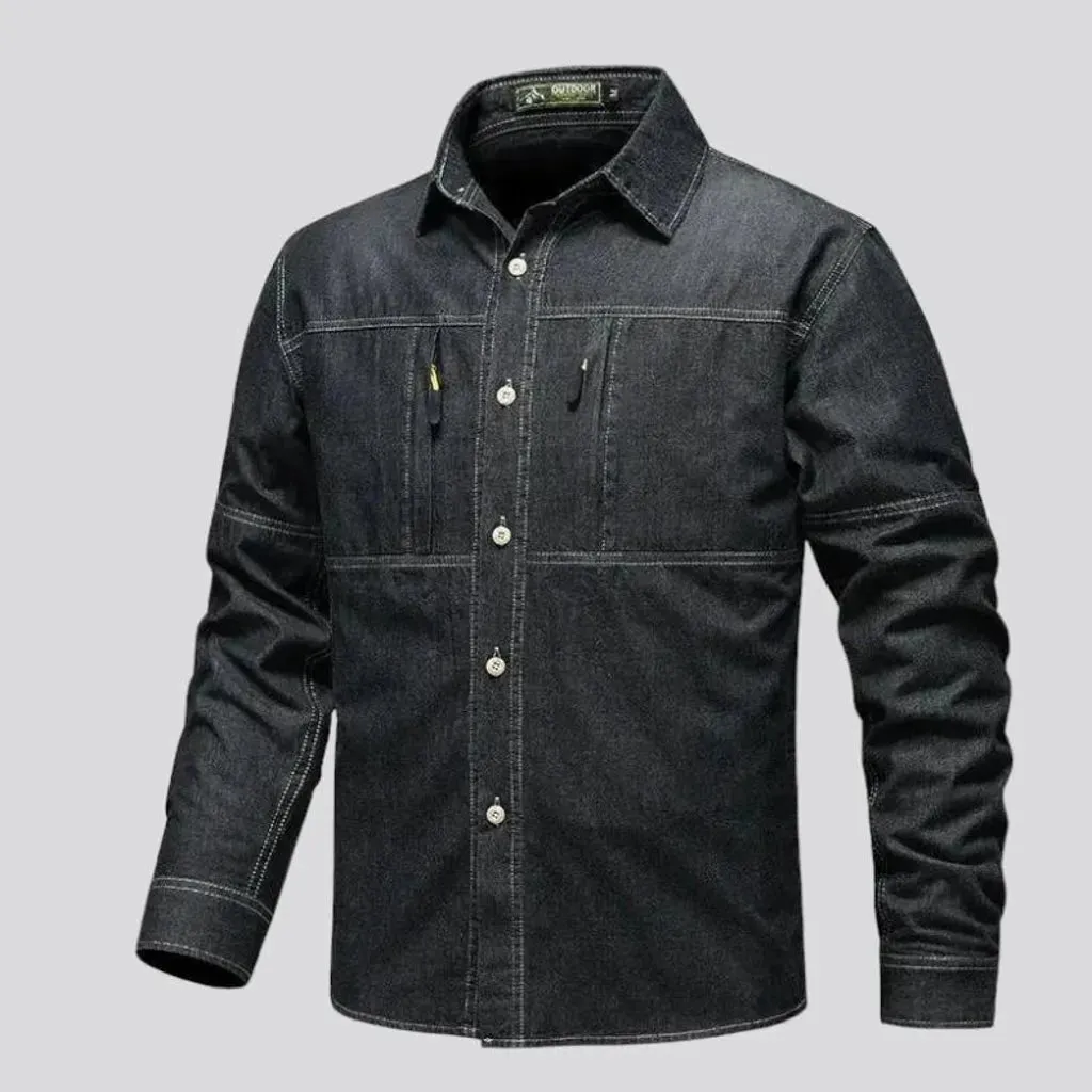 Regular work men's jean jacket